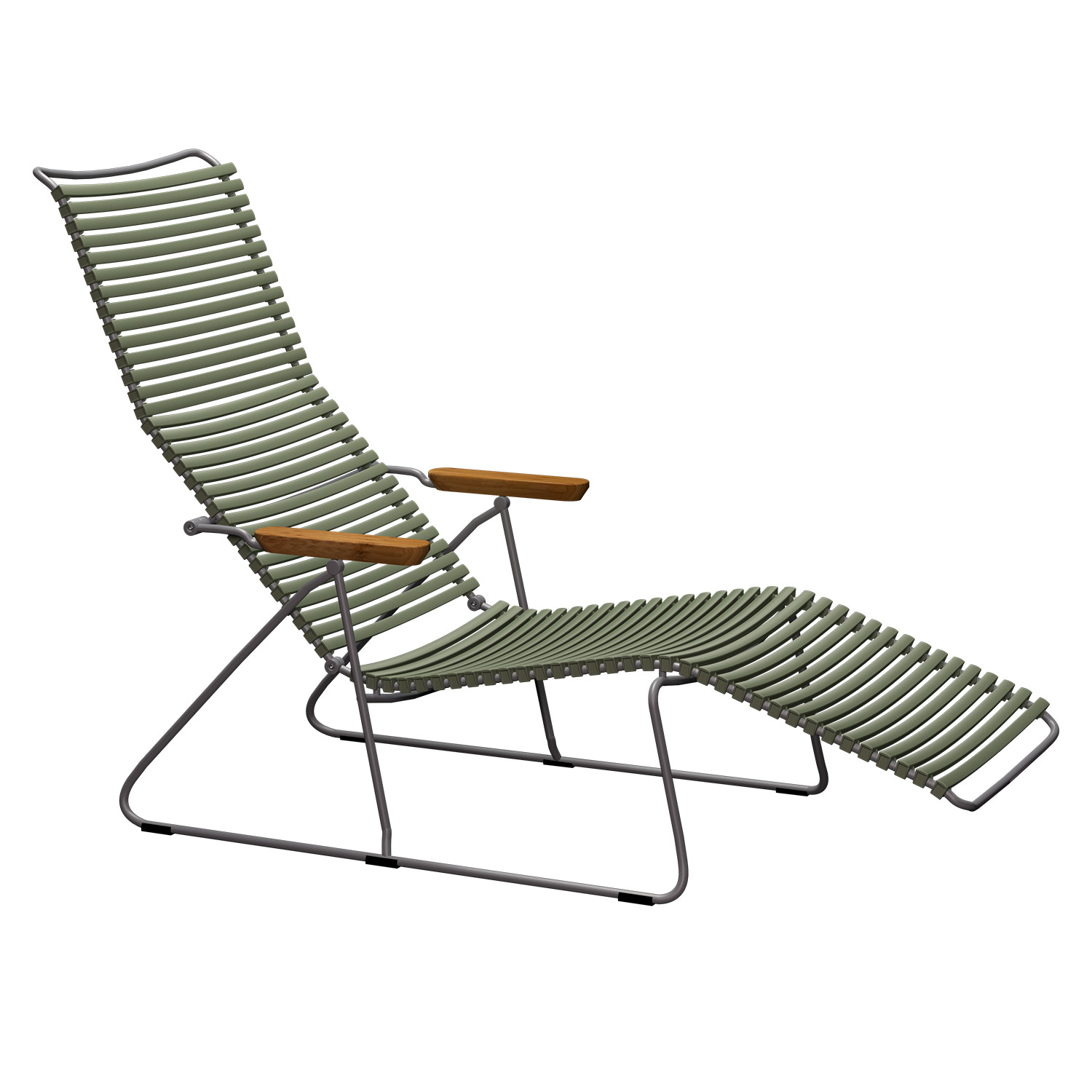 houe click sunlounger olivgreen 10810 7118 92539