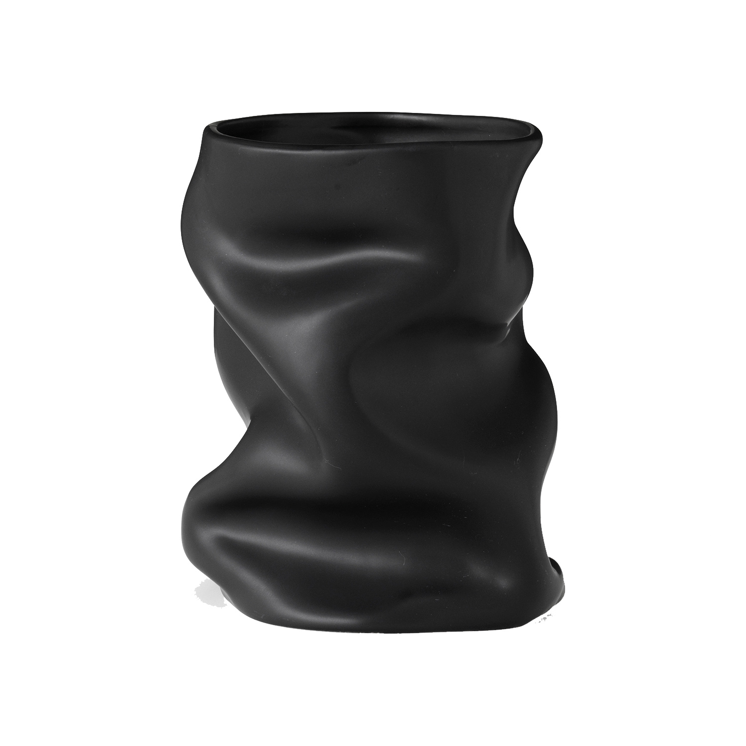 menu collapse vase schwarz klein seitlich 93150