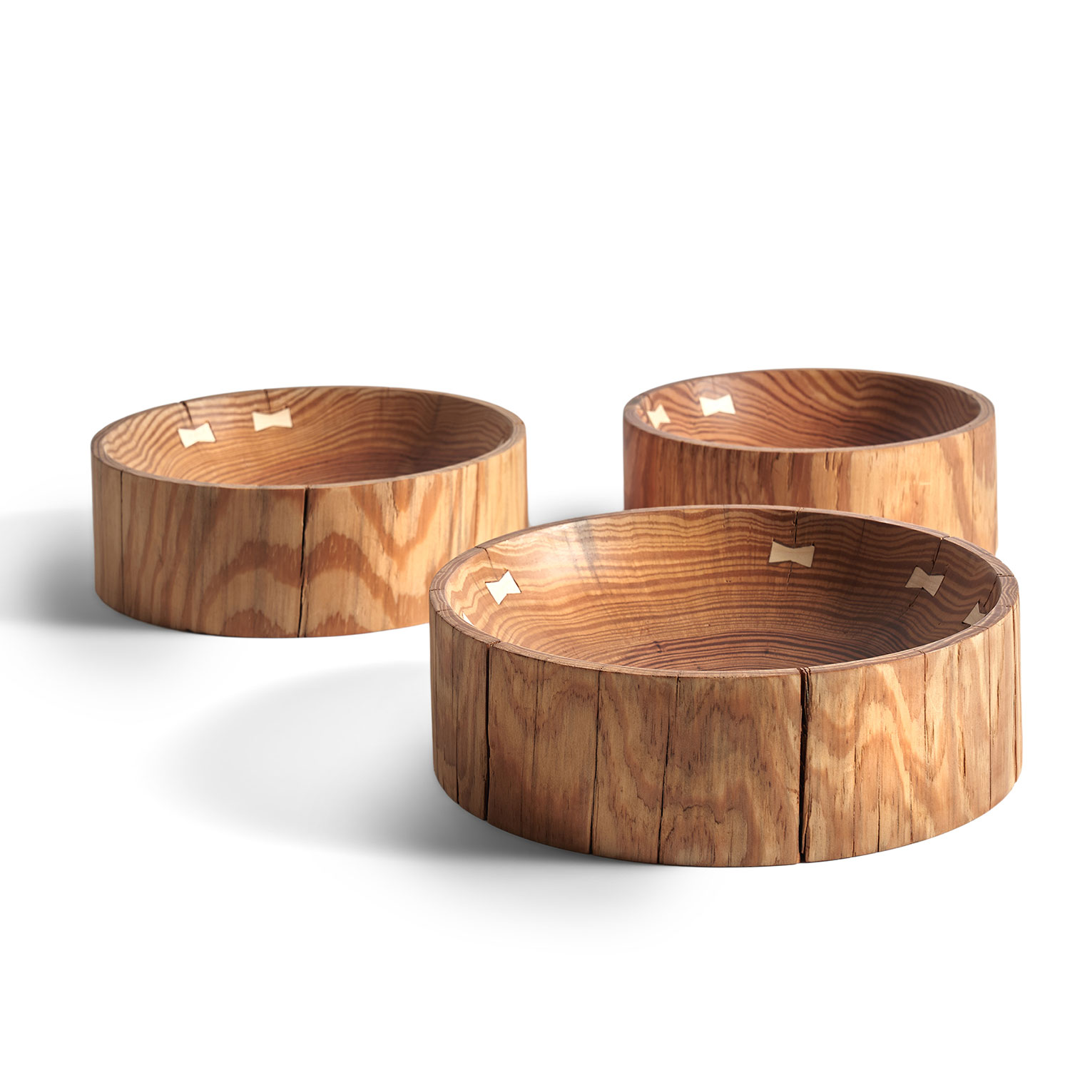 schalen set ethnicraft pine natural 83914