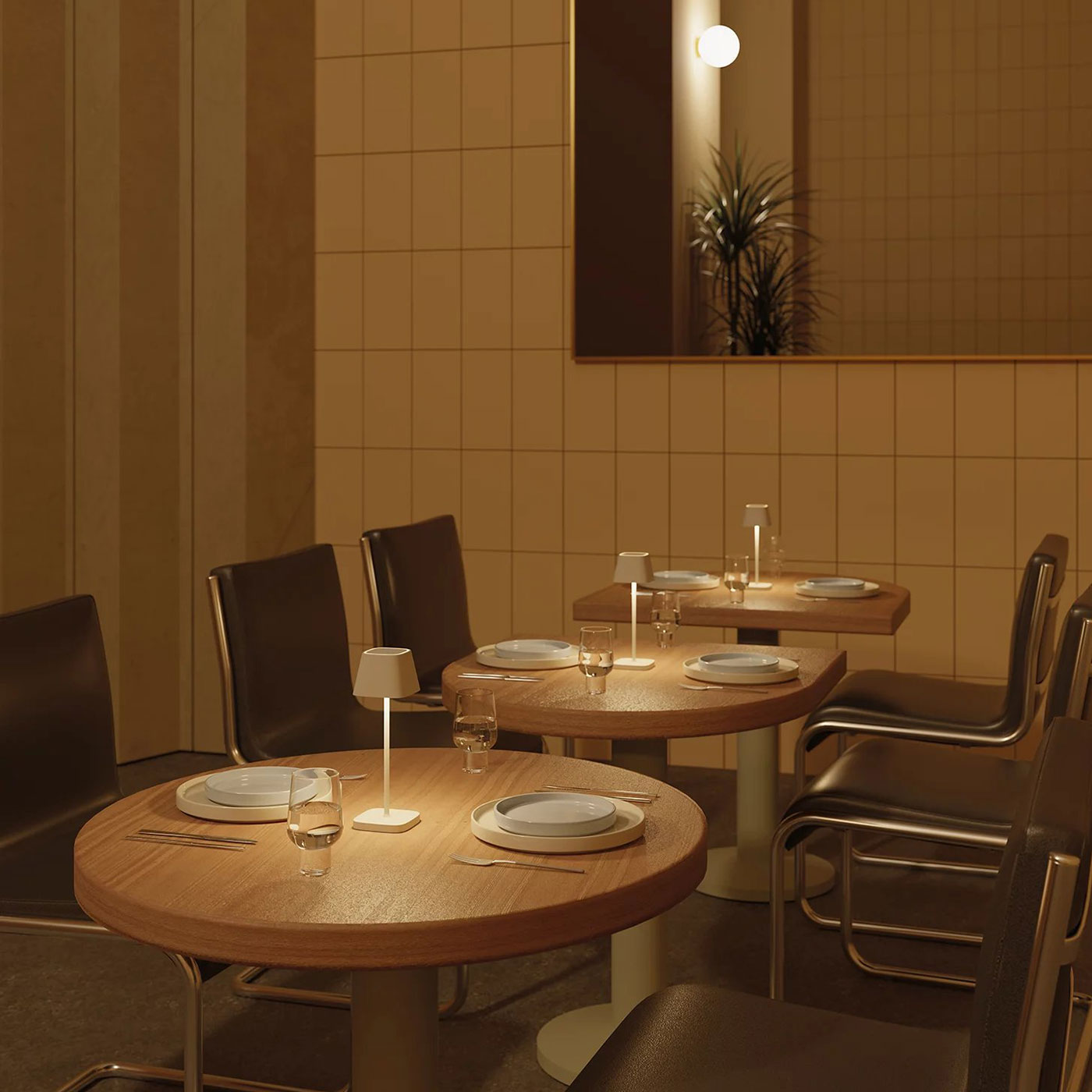 blomus - KODU Mobile LED Leuchte silk gray