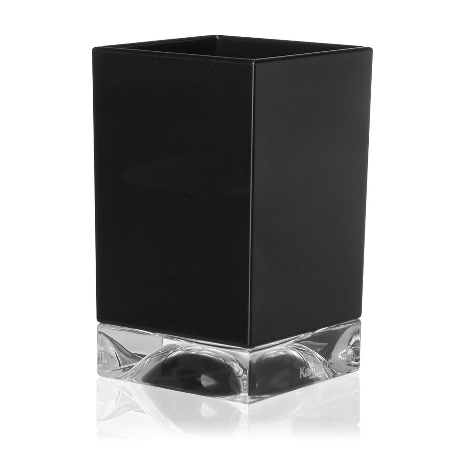 4 boxy ambiente Zahnbrstenhalter seite schwarz