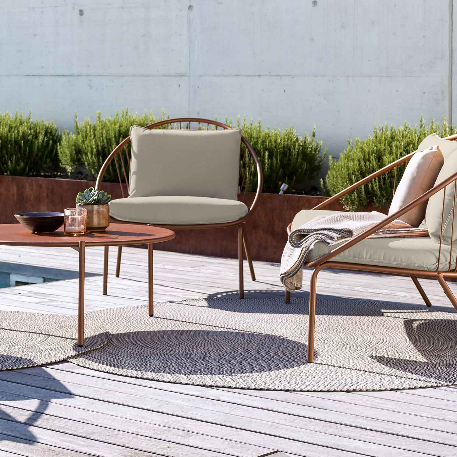 Vermobil - Rückenkissen 50x30 cm kupfer