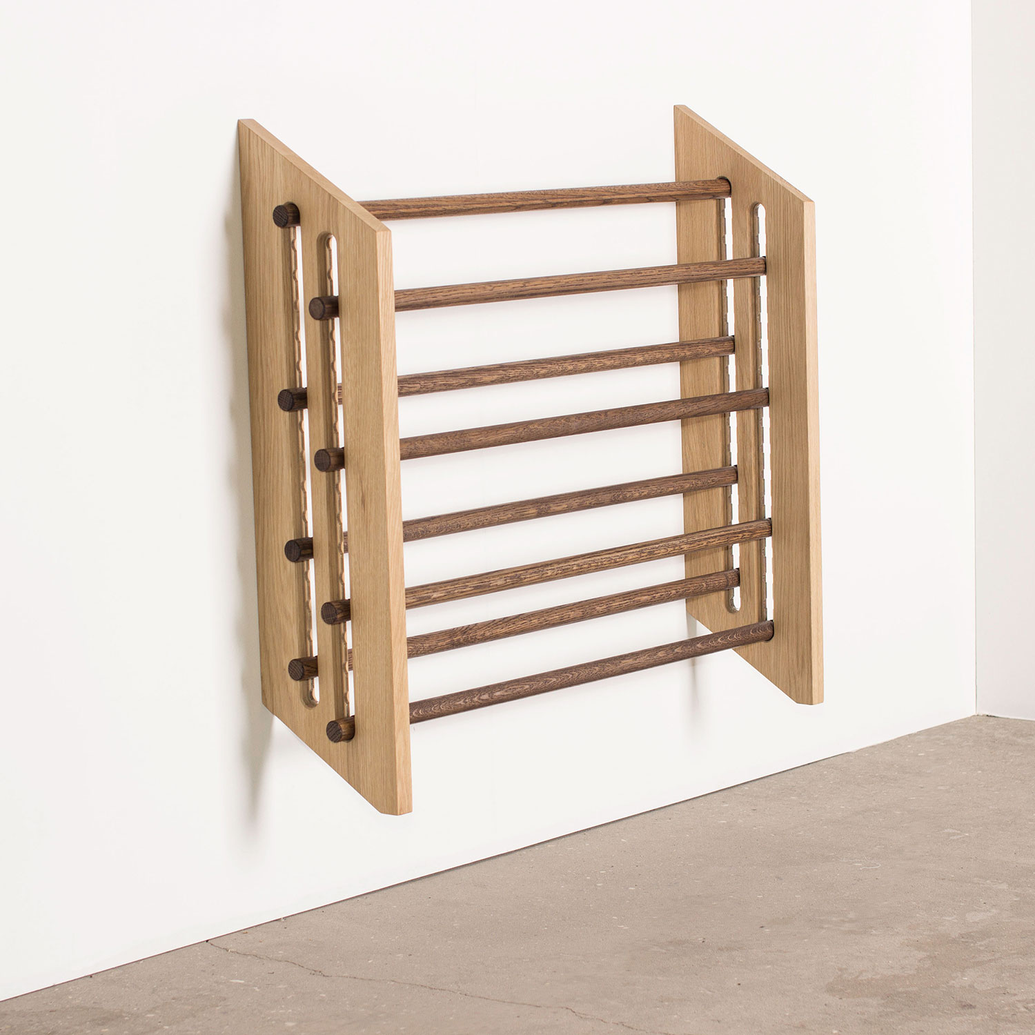 we do wood moonstand 78 cm eiche hell montiert an der wand 85684