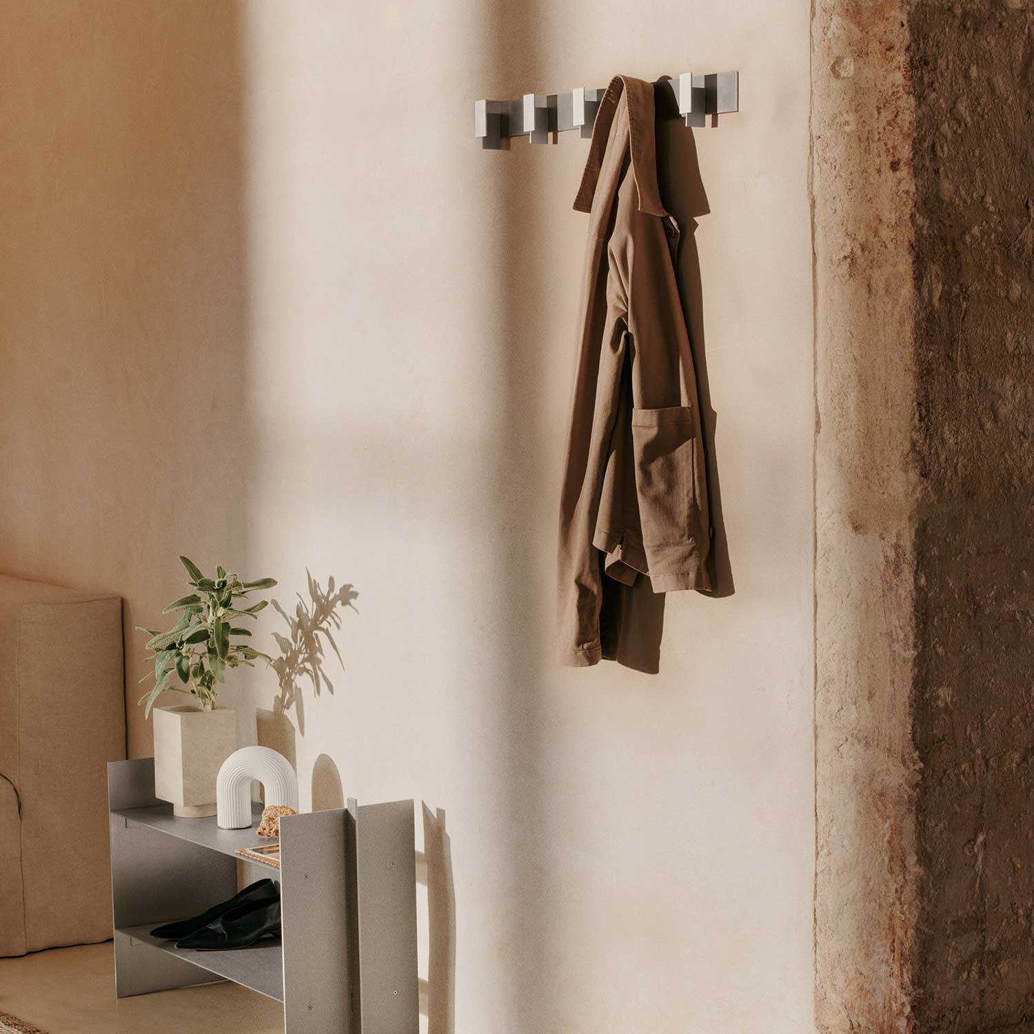 Ferm Living - Lager Hakenleiste Aluminium