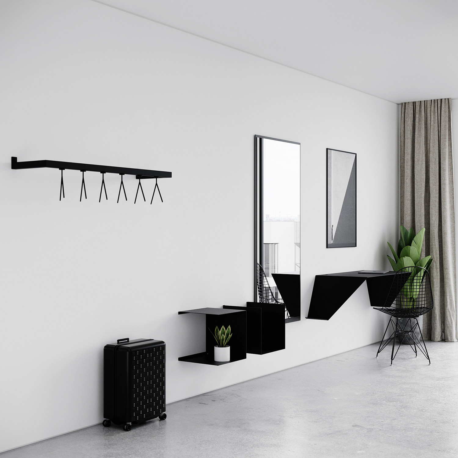 nichba design flur garderobe 72010