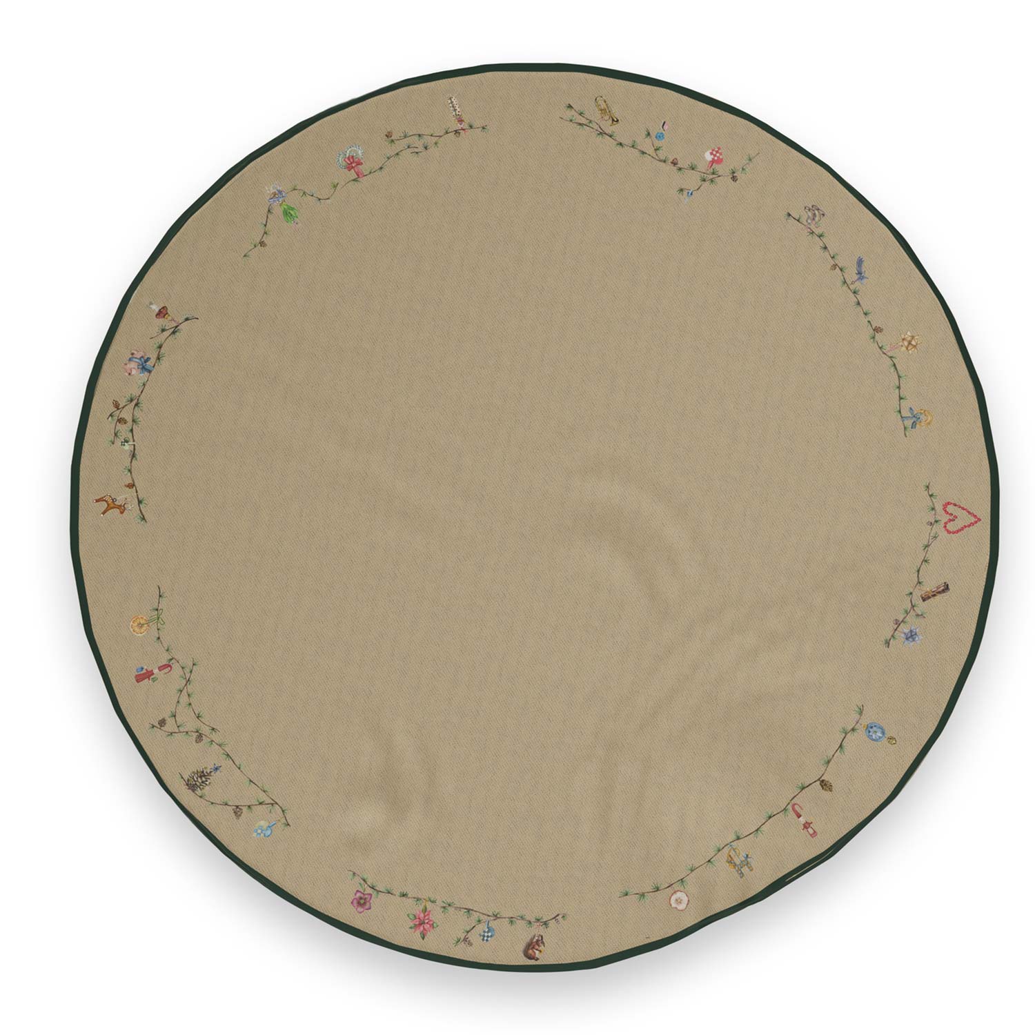 Kähler - Hammershoi Weihnachtsbaumteppich ⌀130 cm beige