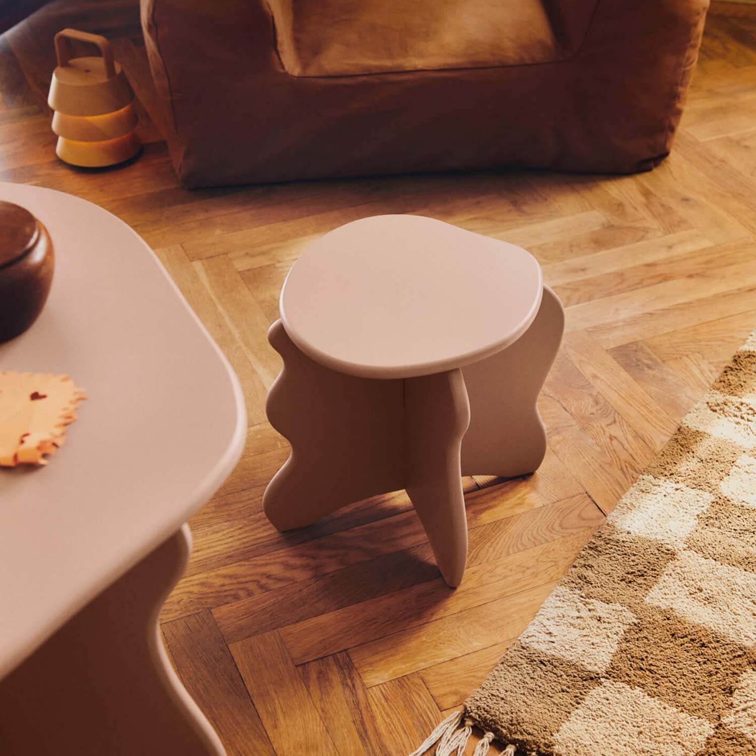 Ferm Living - Billow Knautschsack tan