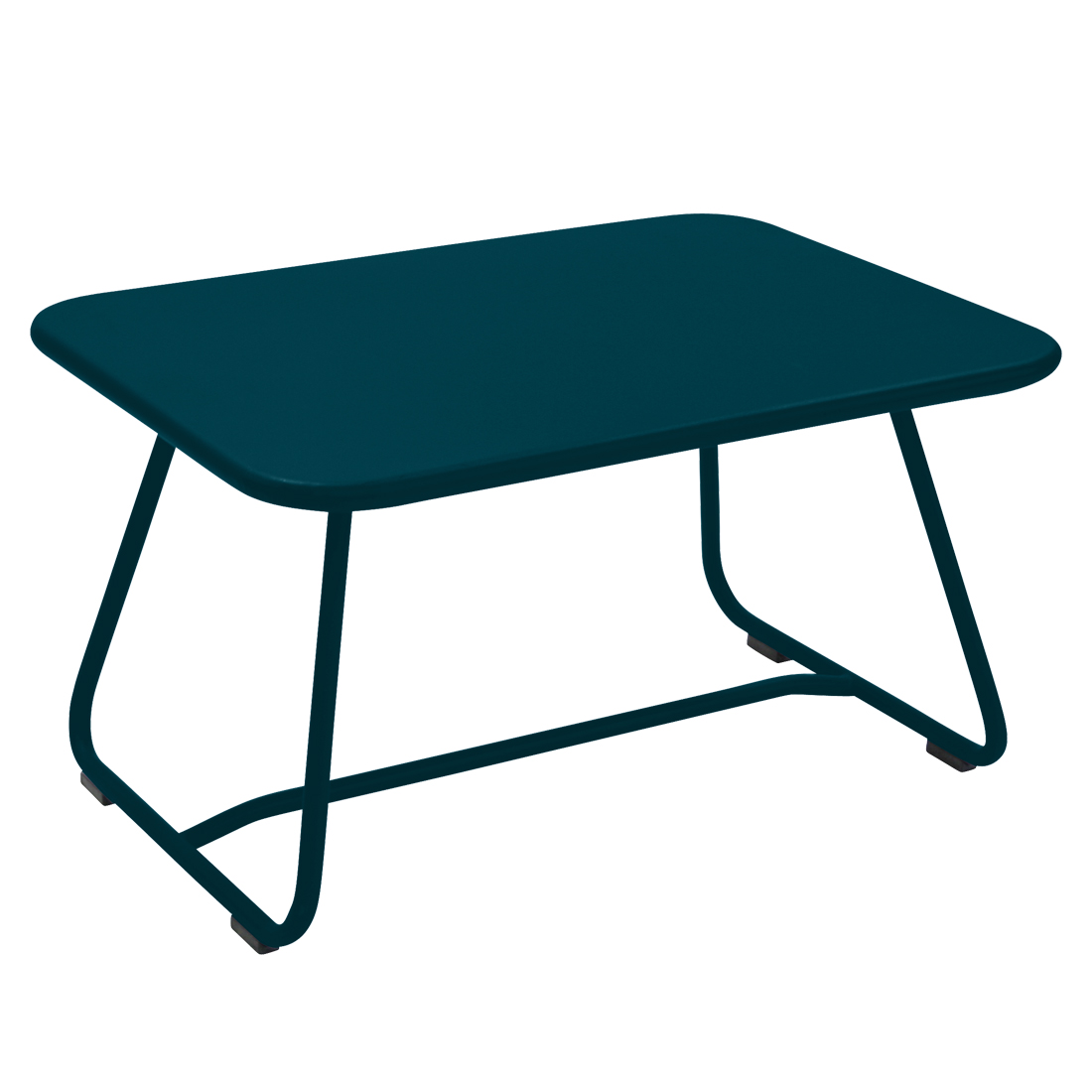 fermob sixties tisch nieder acapulcoblau 64803