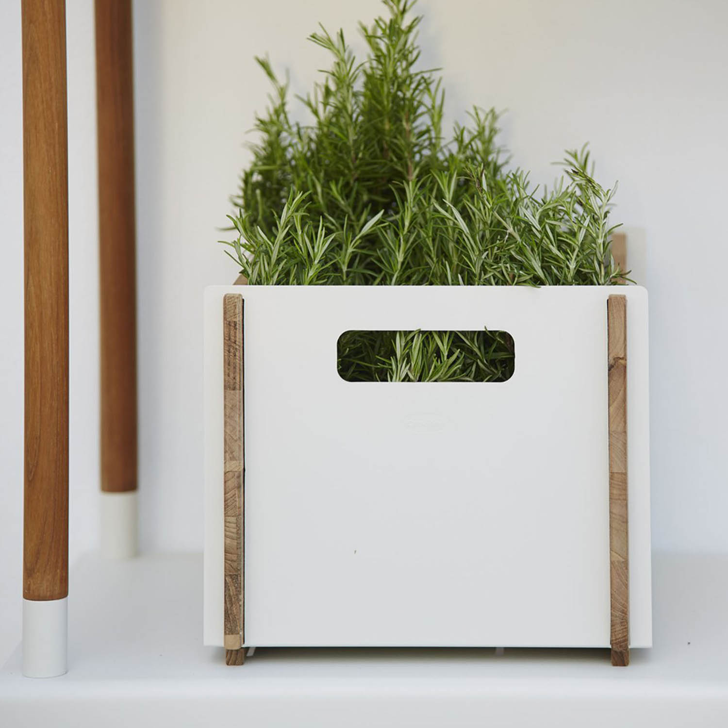 White Teak Box cane line ambiente