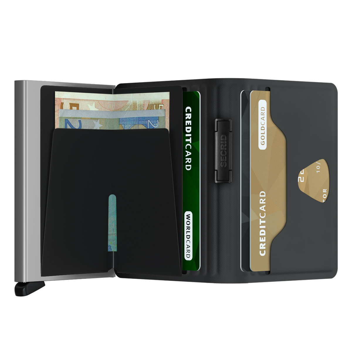 bandwallet TPU schwarz weiss offen secrid 83692