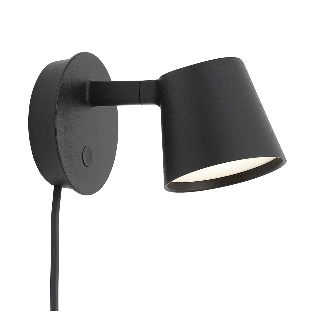 muuto tip wall lampe schwarz 61906