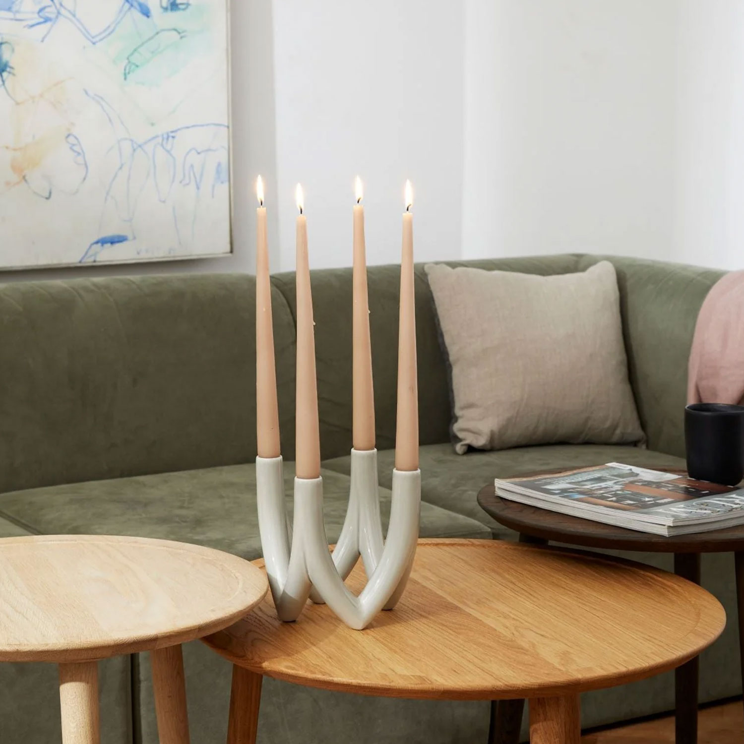 Ro Collection - Chandelier fünfarmig dark stone