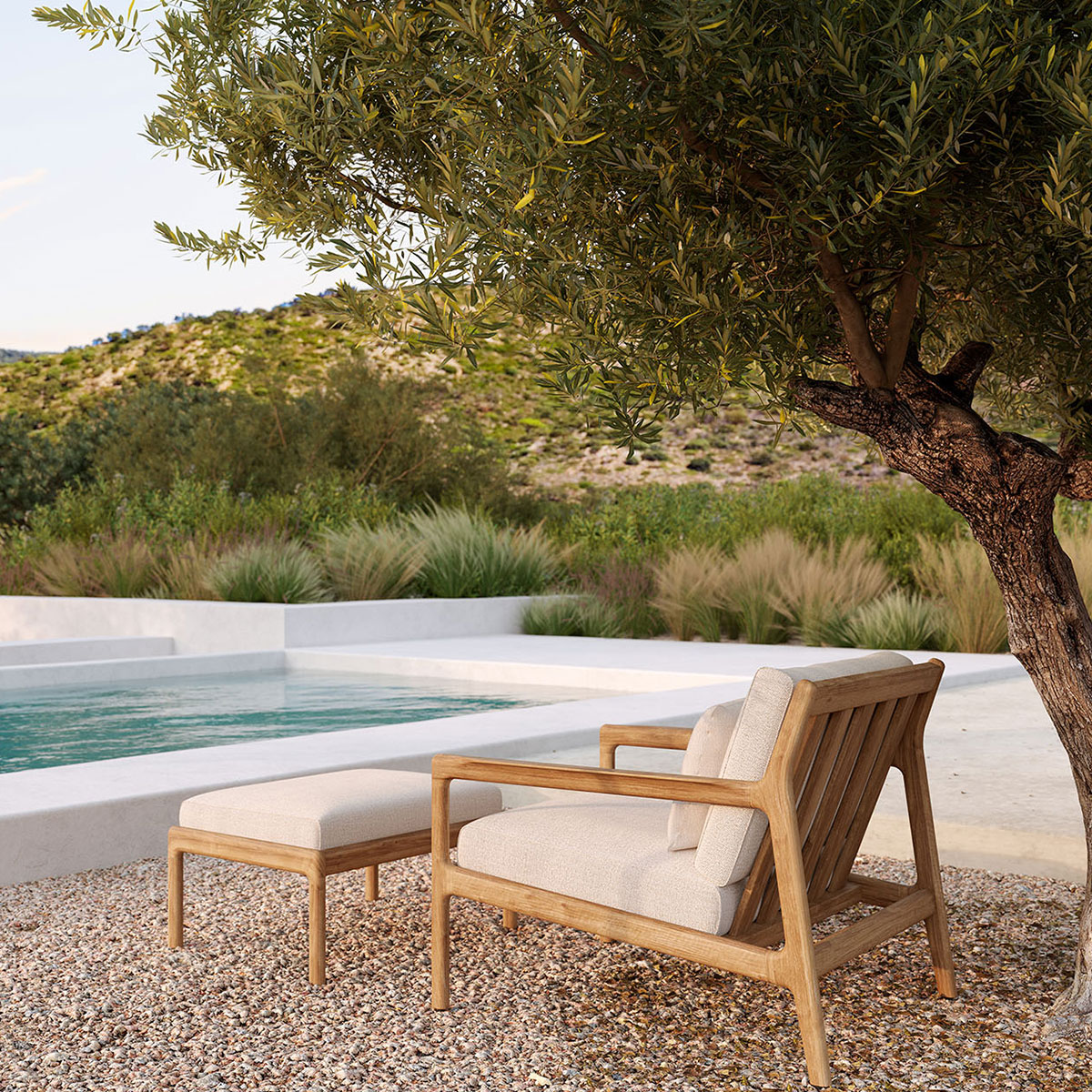 ethnicraft 10110248 lifestyle fuhocker mit loungesessel 1sitzer 85622