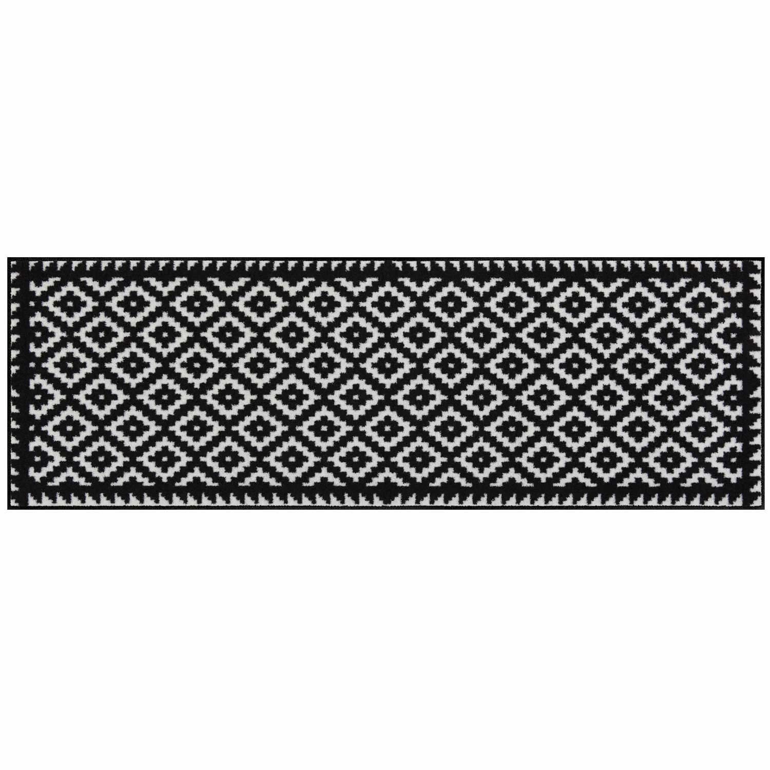 Salonlöwe - Tabuk Black & White 60x180 cm Fußmatte