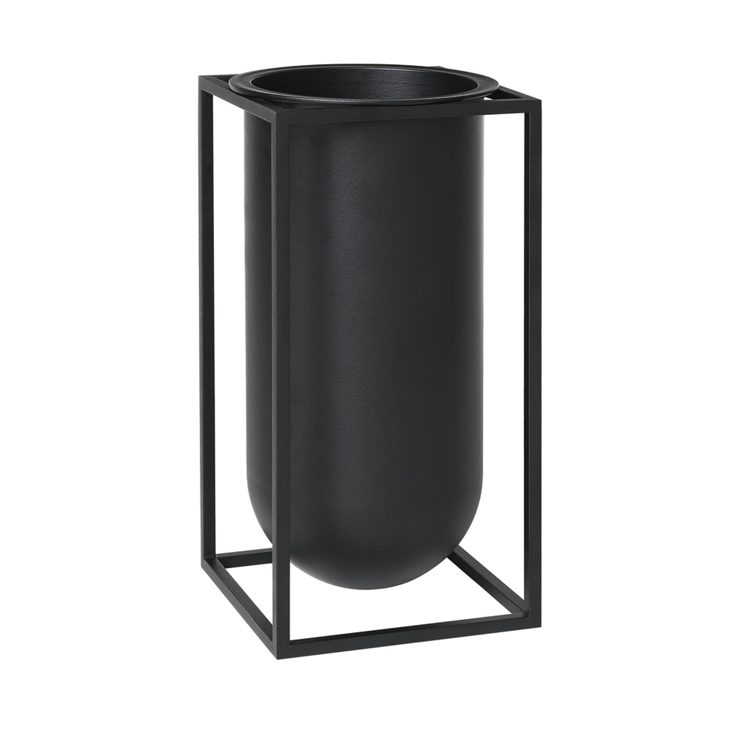 by Lassen 22001 Kubus Vase Lolo schwarz