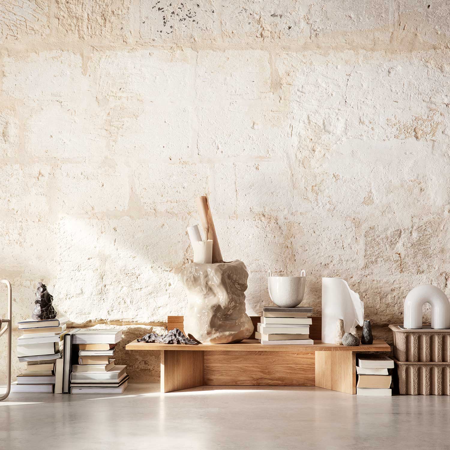 oblique bench ferm living 83317