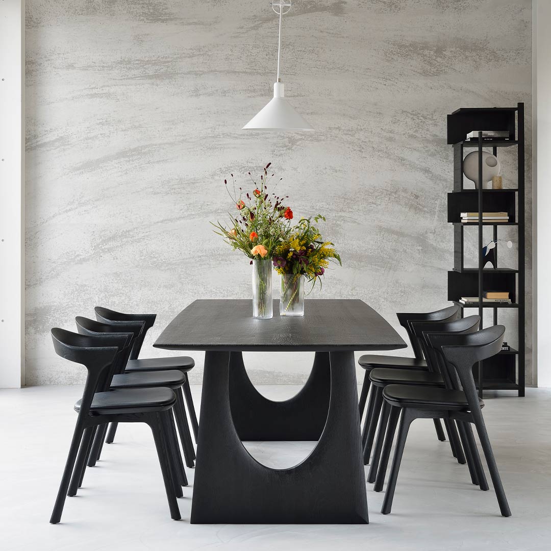 ethnicraft geometric esstisch eiche schwarz esstisch ambiente 88664