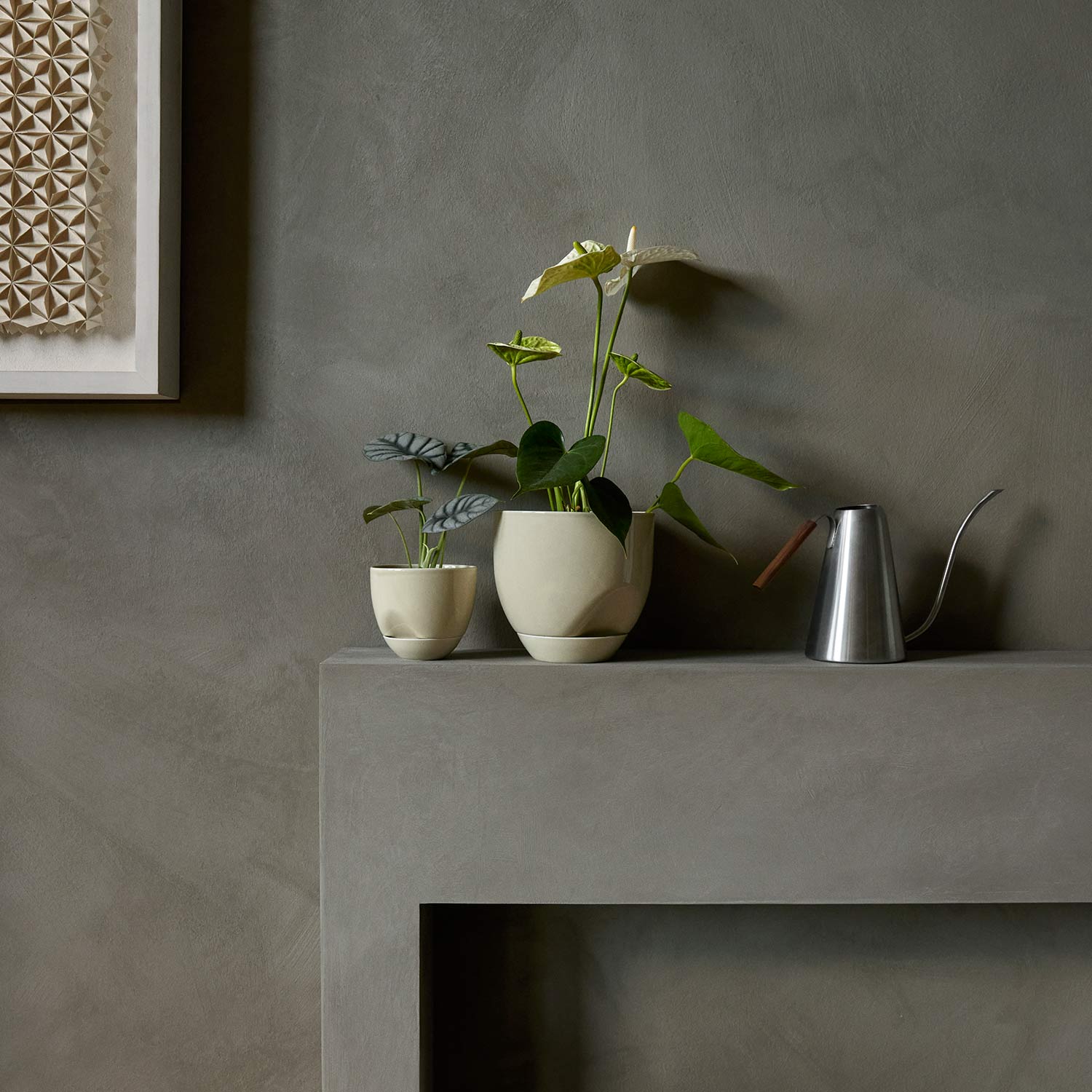 menu hydrous blumentopf aschgrau gross pflanze klein giesskanne 92974