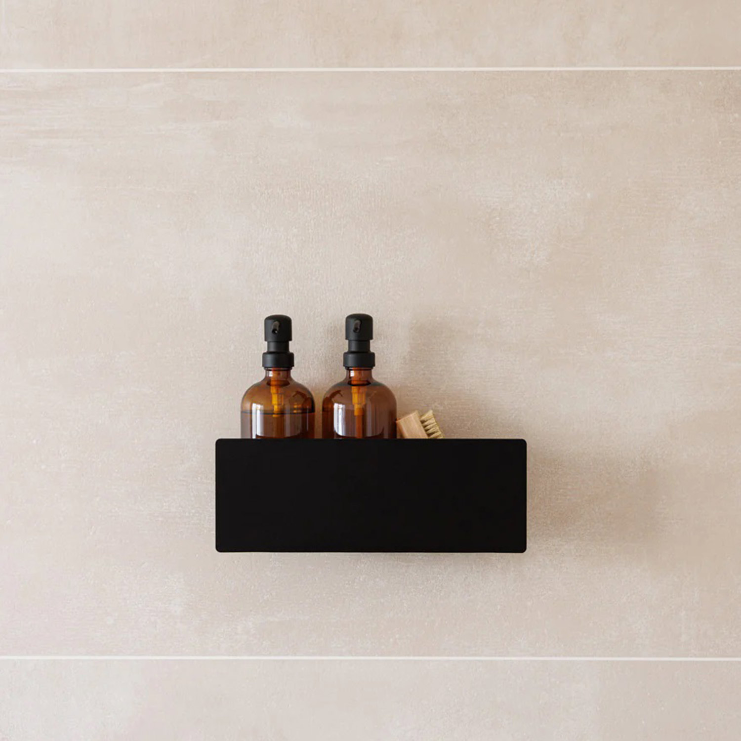 metallbude shea duschablage 30 schwarz bad frontal 96667