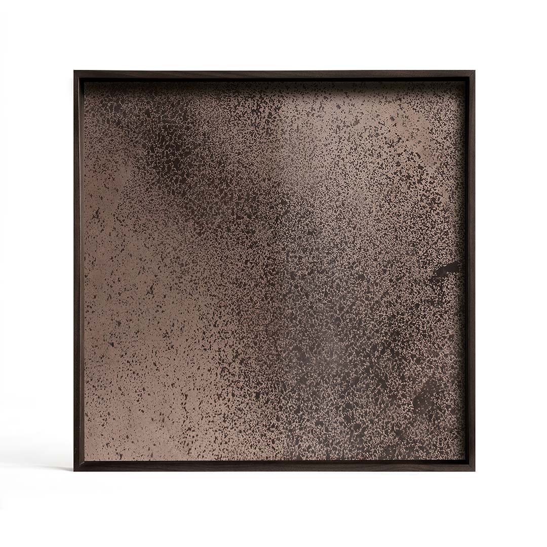 ethnicraft notre monde tablett quadratisch mirror bronze 74715