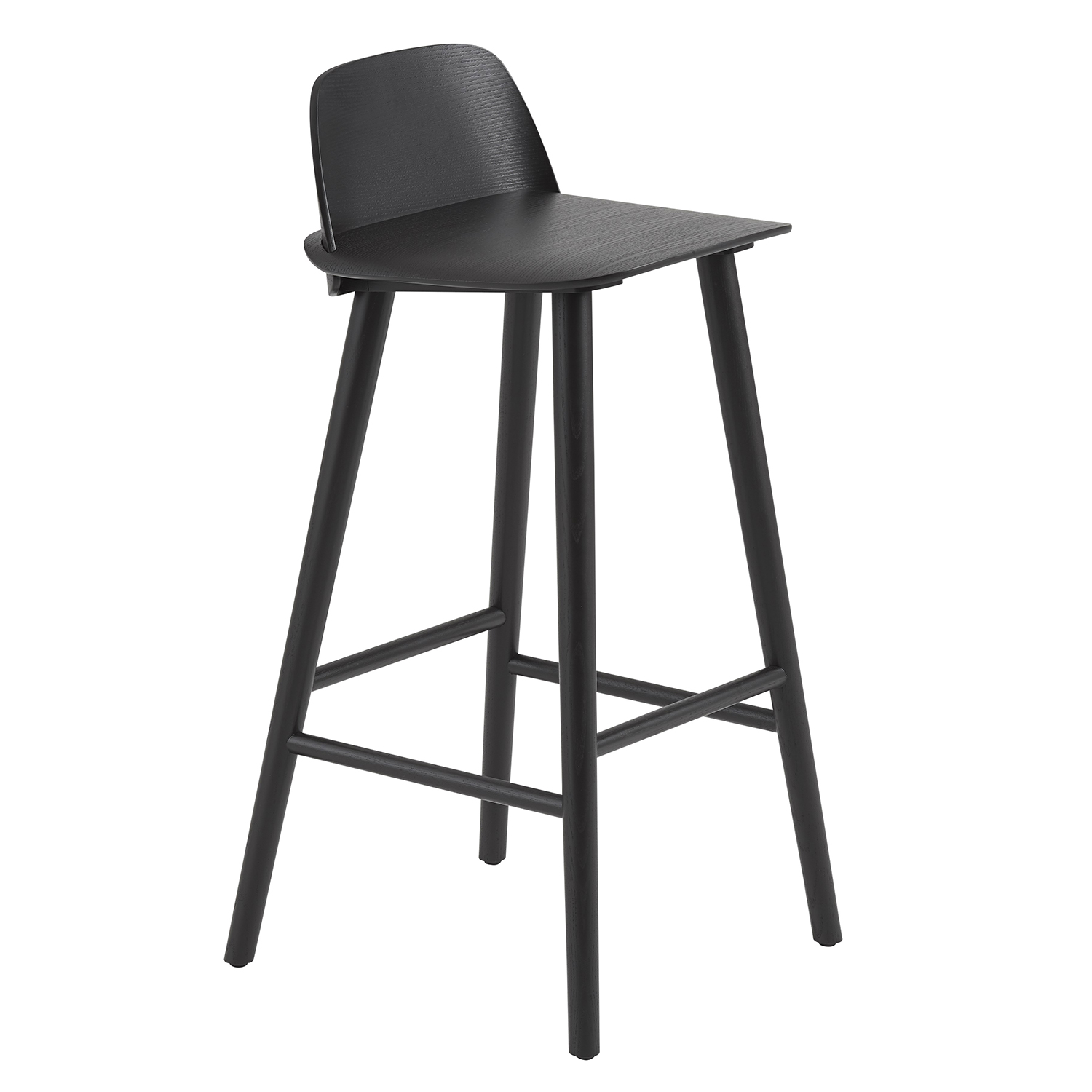 muuto nerd barhocker schwarz 57179