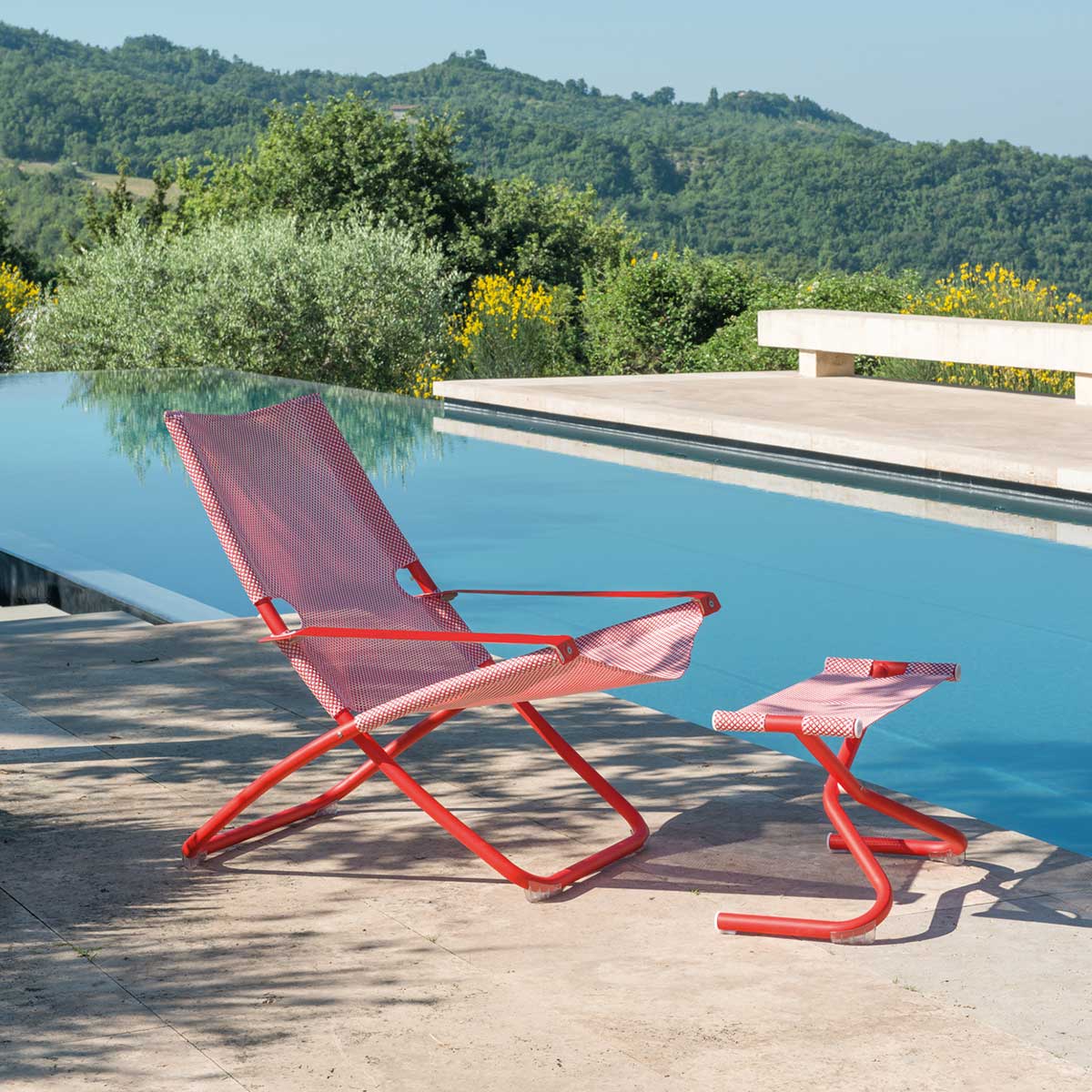 liegestuhl mit beinauflage snooze emu 91146