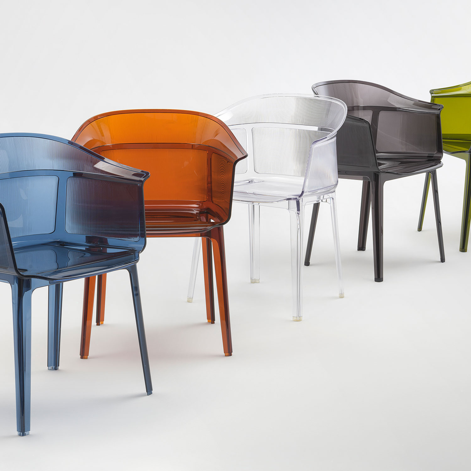 Kartell - Papyrus Outdoorstuhl olivgrün
