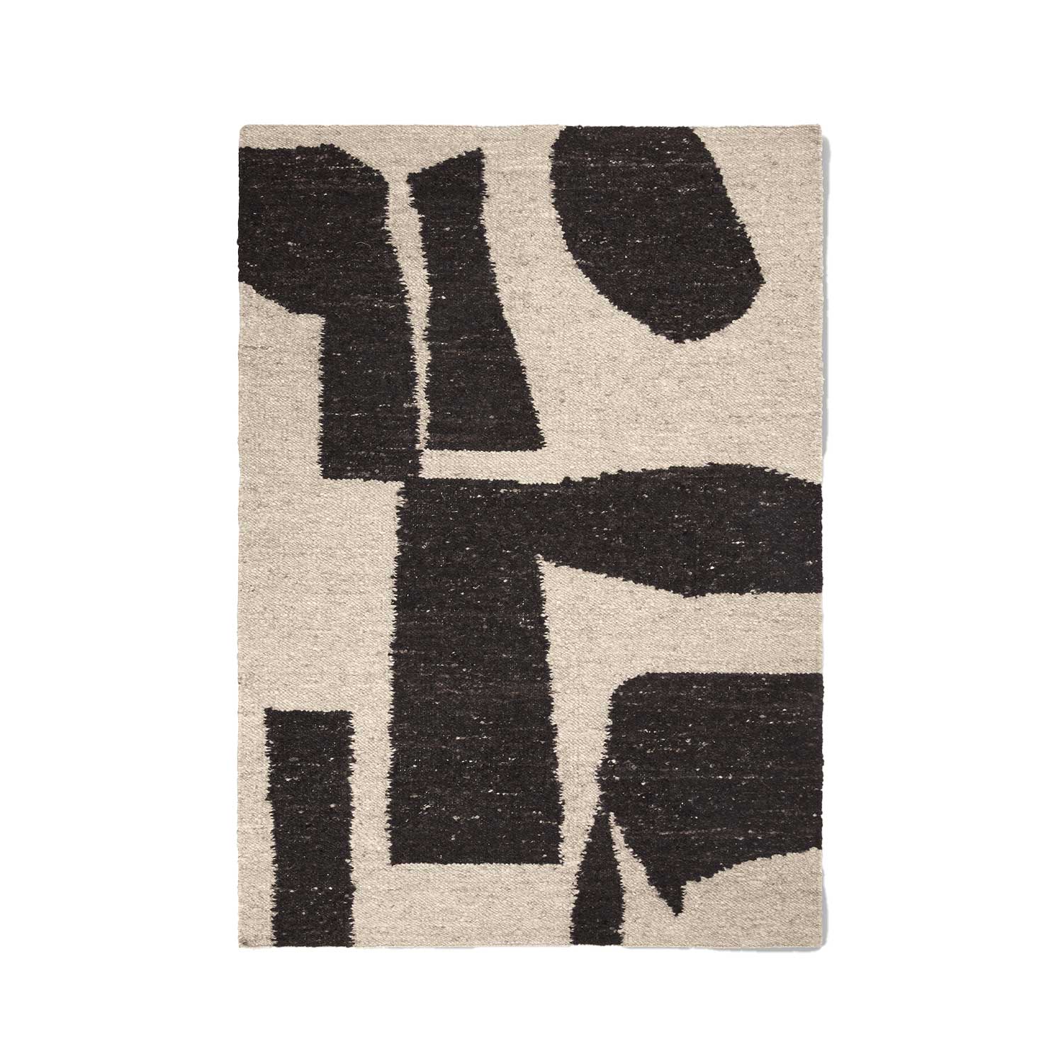 ferm living piece teppich h 200 coffee off white 96380