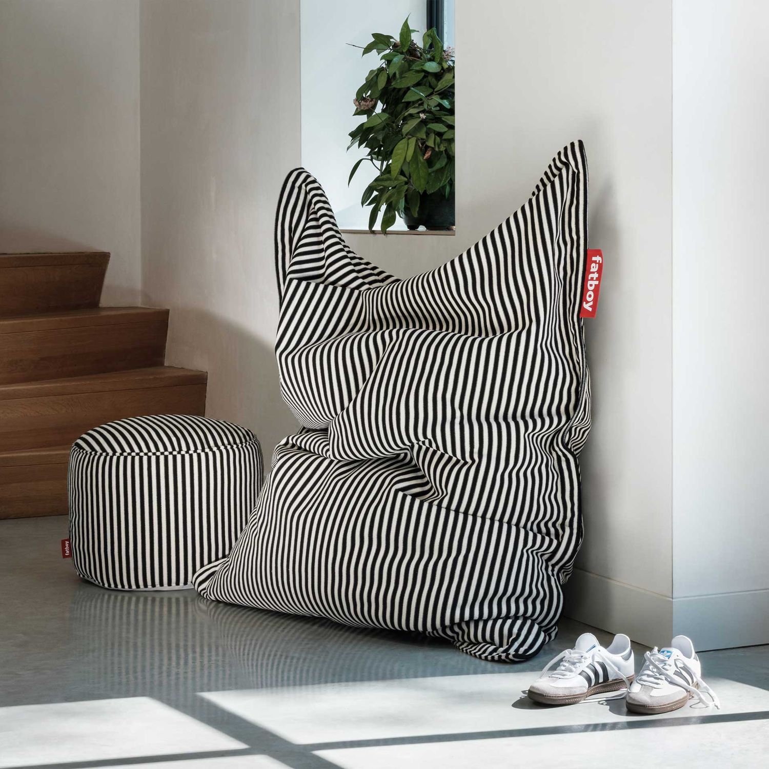 Fatboy - Original Slim Terry Sitzsack black creme