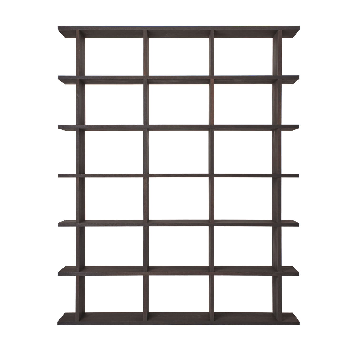 Ferm Living - Kona Bücherregal 3x6 dunkel gebeizt