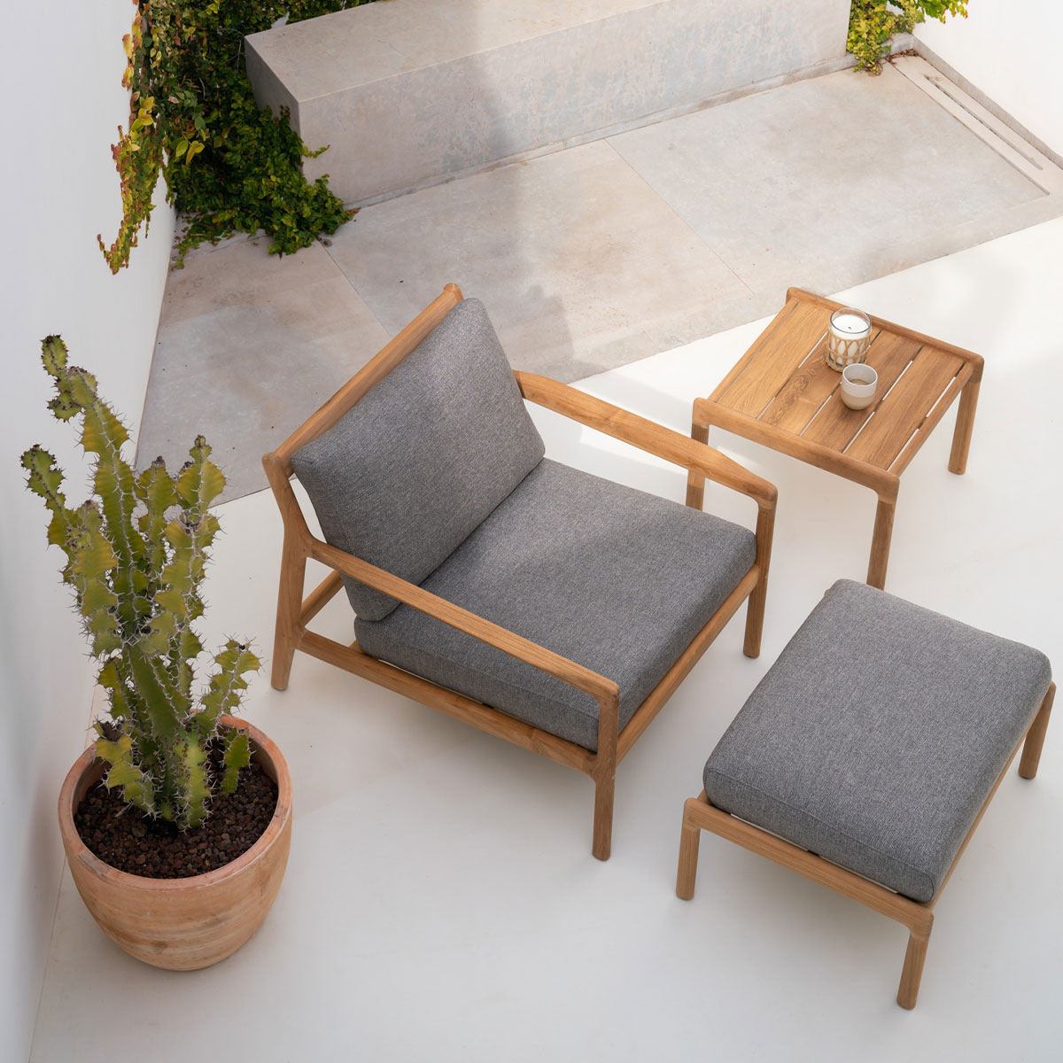 ethnicraft 10110249 lifestyle fuhocker mit loungesessel 85625