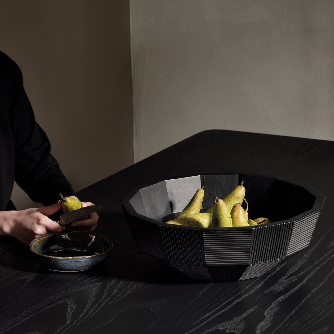 ethnicraft striped schale mahagoni ambiente tisch 84246