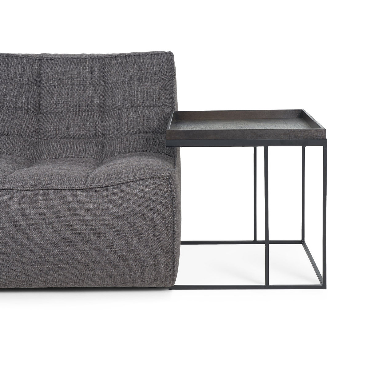 20793 ethnicraft square tray beistelltisch freisteller mit tablett 86843