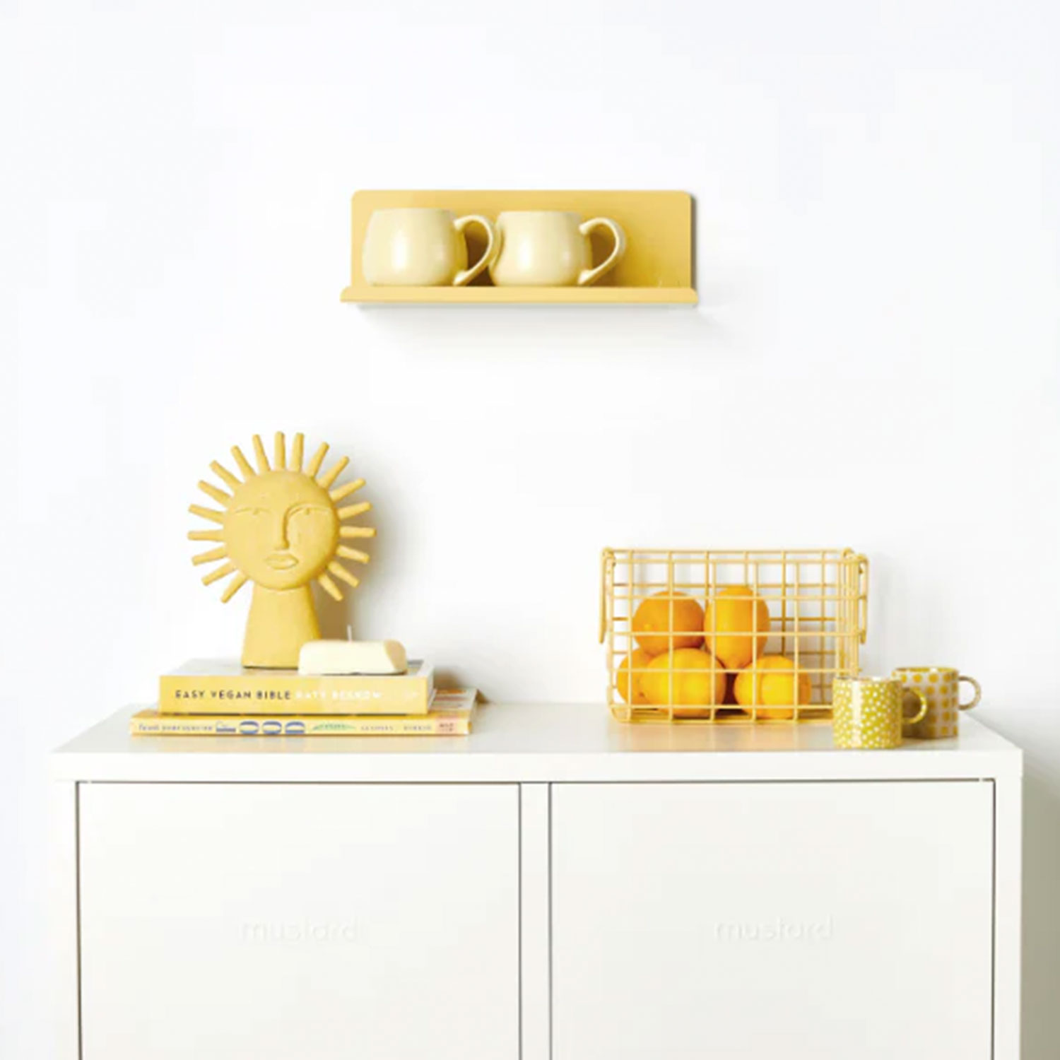 mustard made the ledge shelf small angled butter ambiente 104585