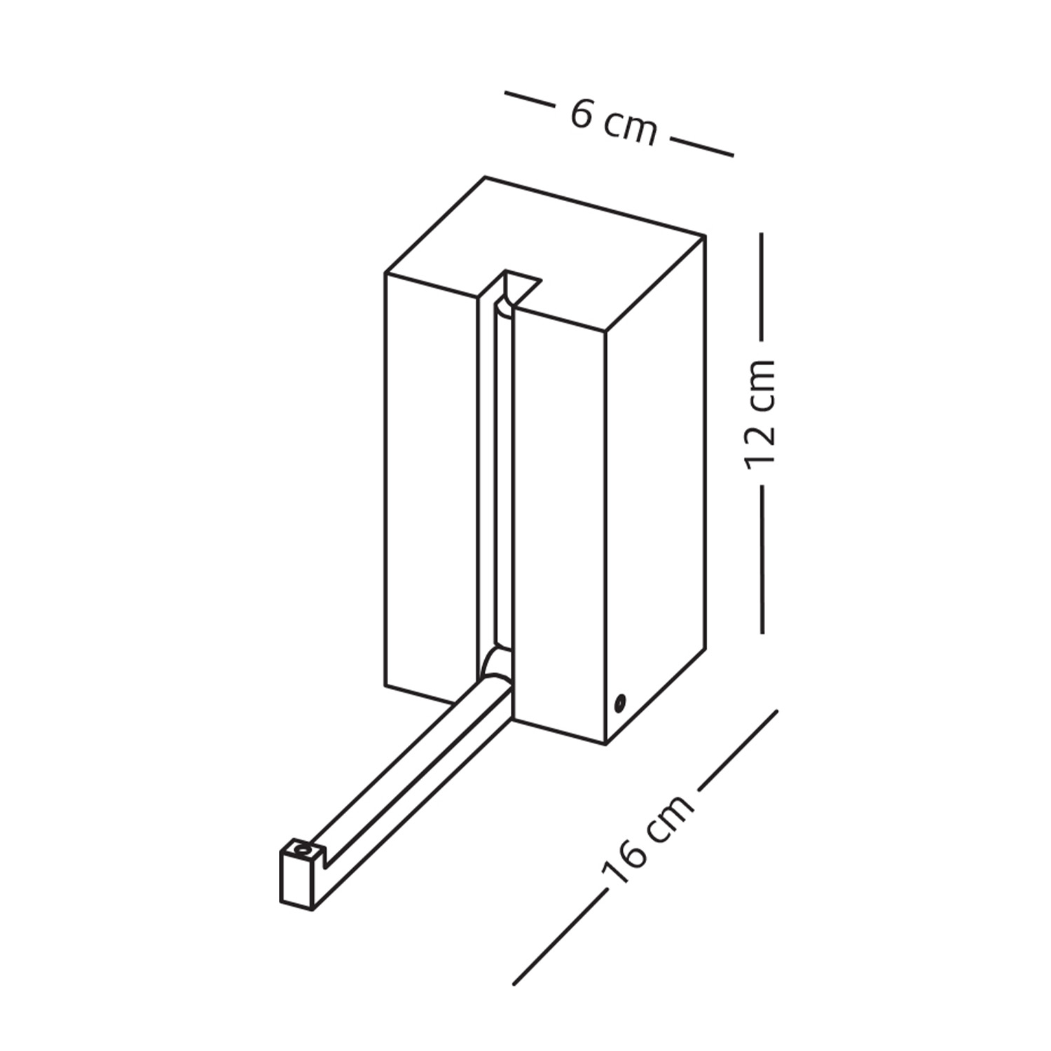 Skizze Wandgarderobenhaken Ancora Lugo