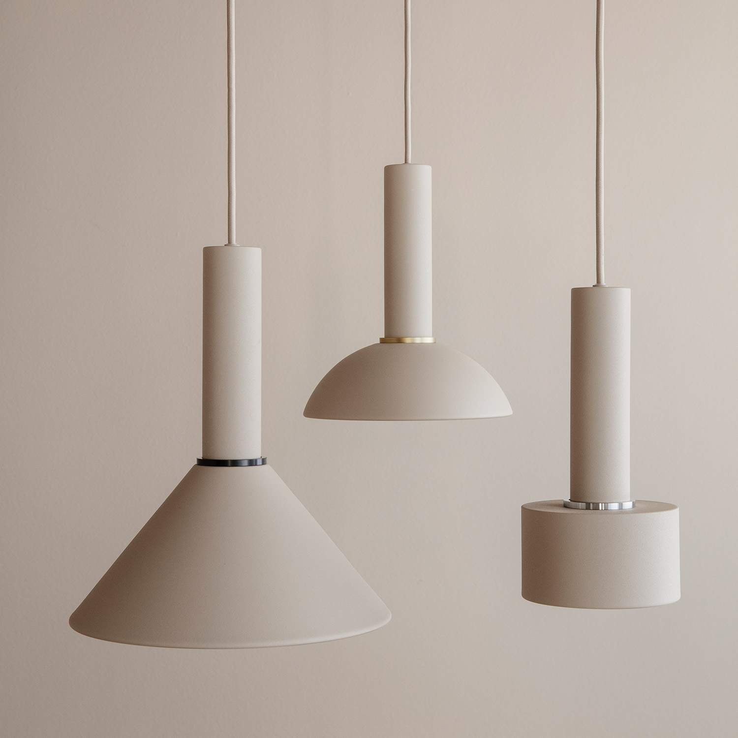 ferm living cone lampenschirm cashmere 61752