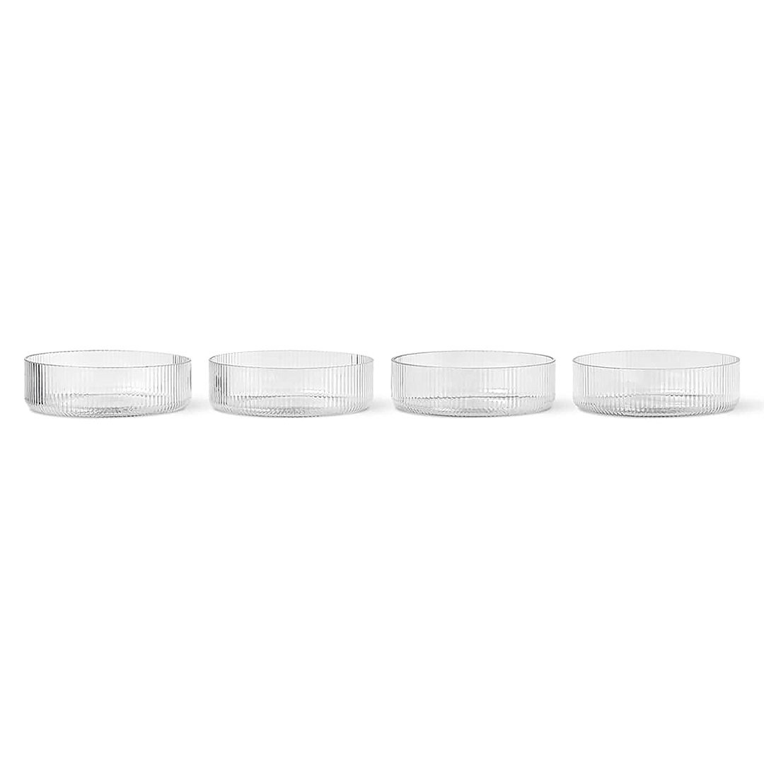 ferm living ripple servierschalen freisteller clear 84679