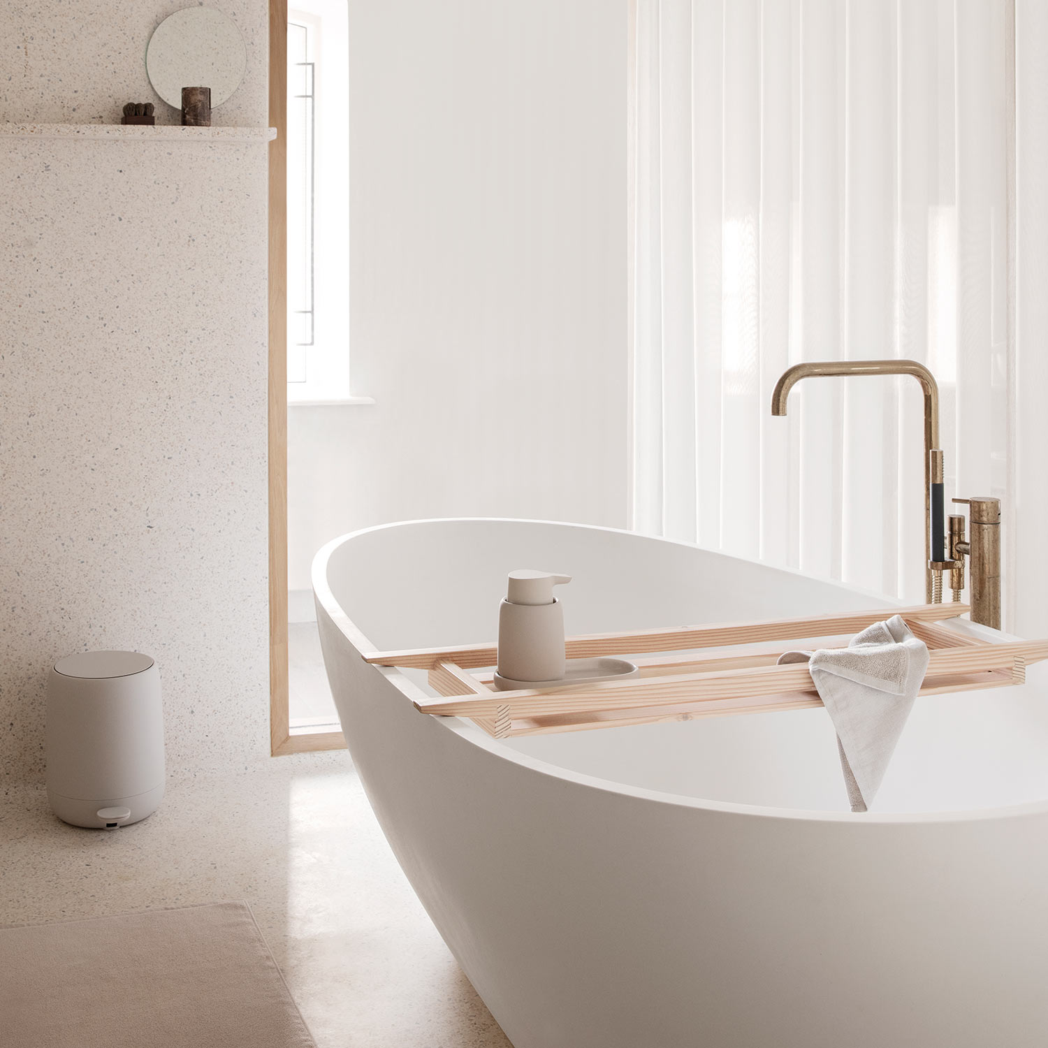 blomus sono tablett weiss ambiente 82269