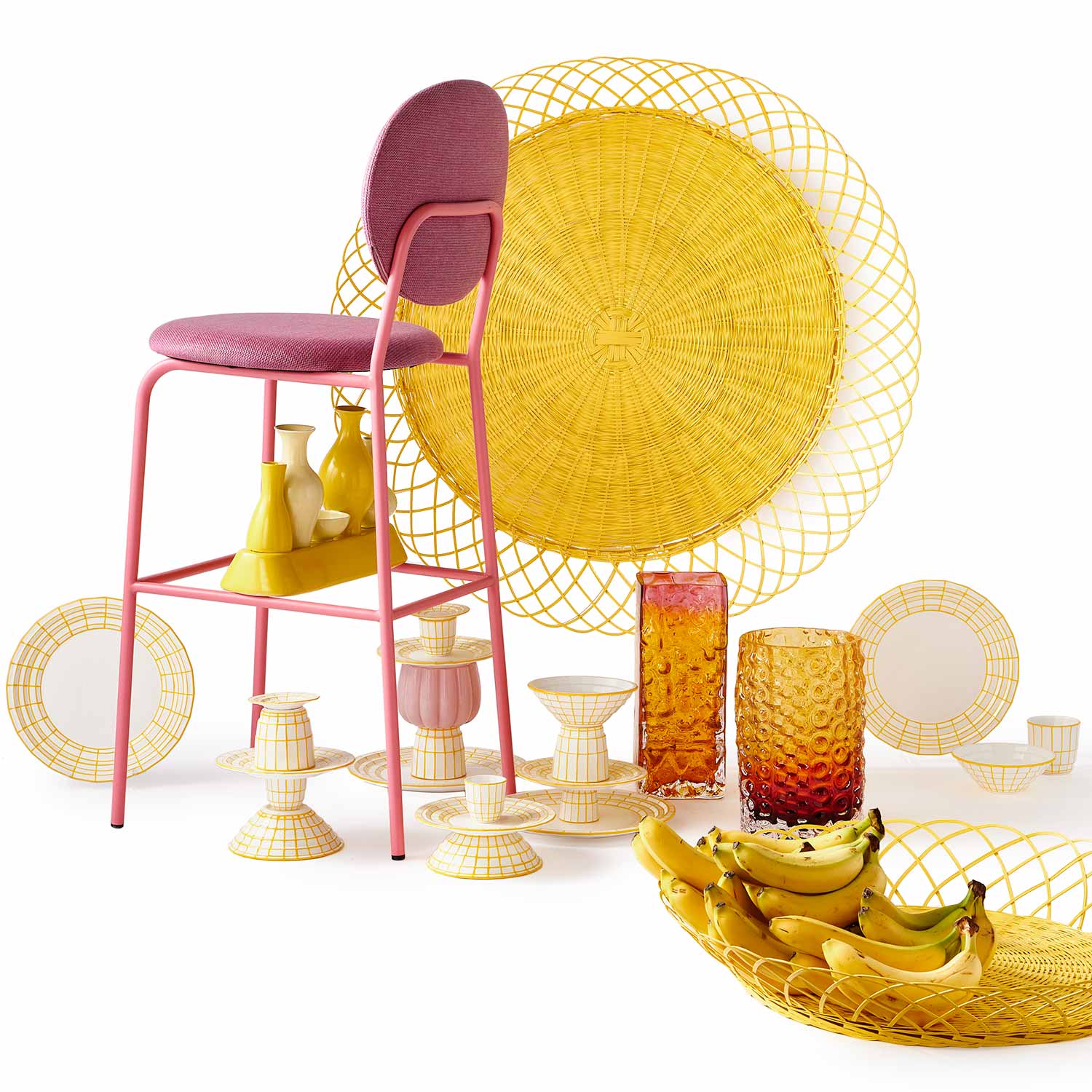 pols potten round relief vase uebersicht 99097