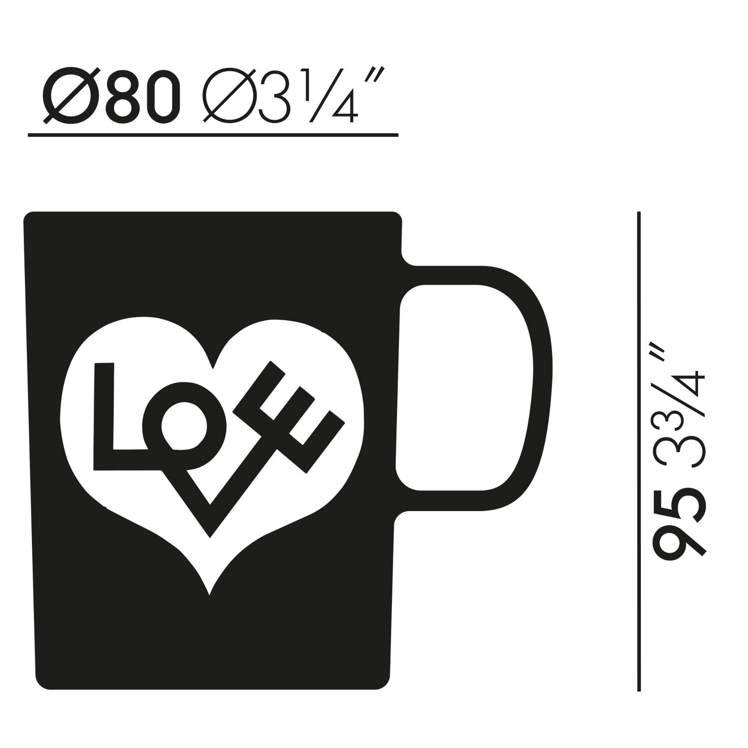 Vitra - Coffee Mug Love Heart crimson