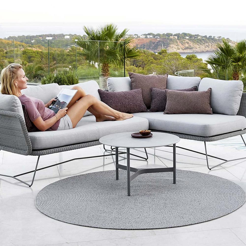 cane line circle teppich light grey sitzgruppe 52884