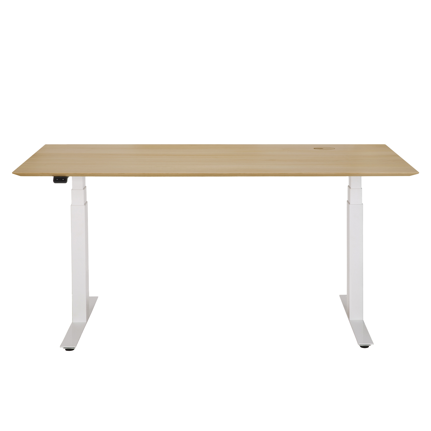 ethnicraft bok schreibtisch kabeldurchlass weiss eiche 26108 98810