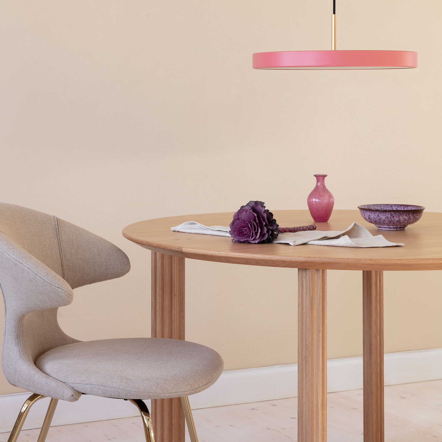 comfort circle eiche hell umage tisch 65755