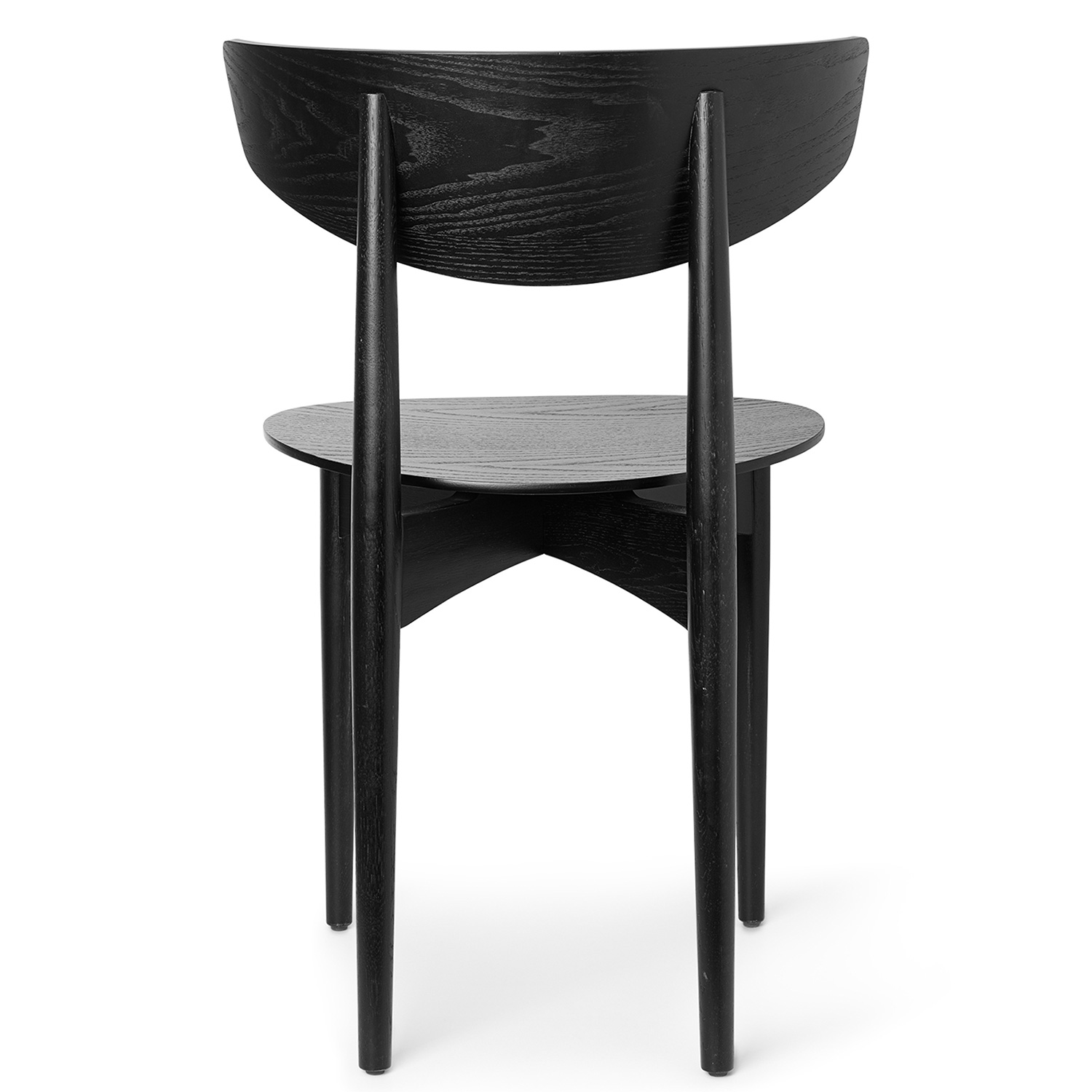 ferm living herman dining chair wood schwarz rueckseite 83414