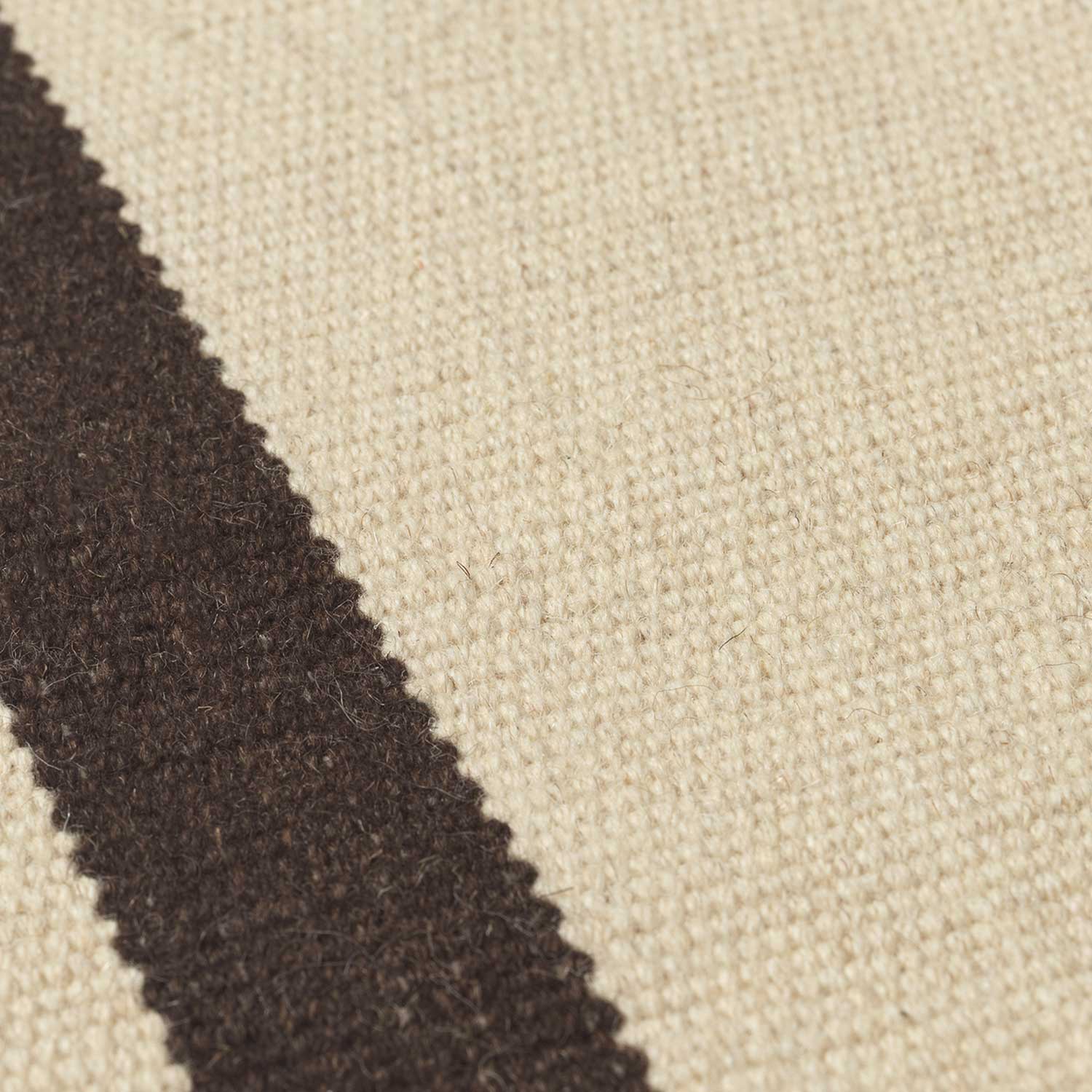 fermLIVING Calm Kelim Fussmatte OffWhiteCoffee Detailaufnahme 1104268444 101102