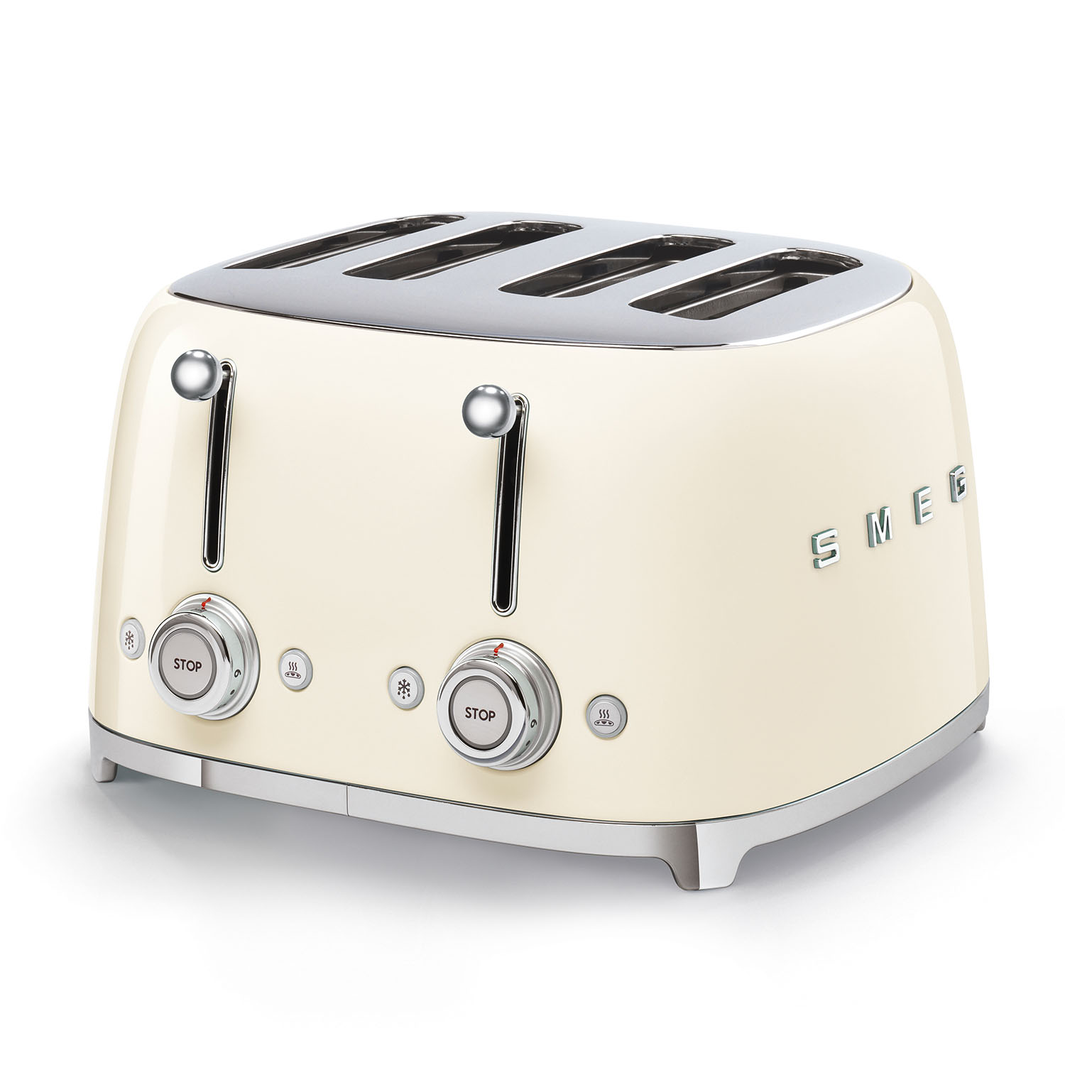 Creme smeg Toaster 4 Schlitze TSF03
