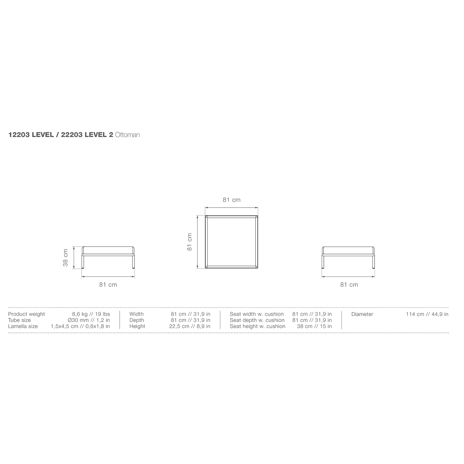 houe level 2 ottoman abmessungen 93297