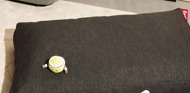 Fatboy Hundekissen dunkelgrau leer
