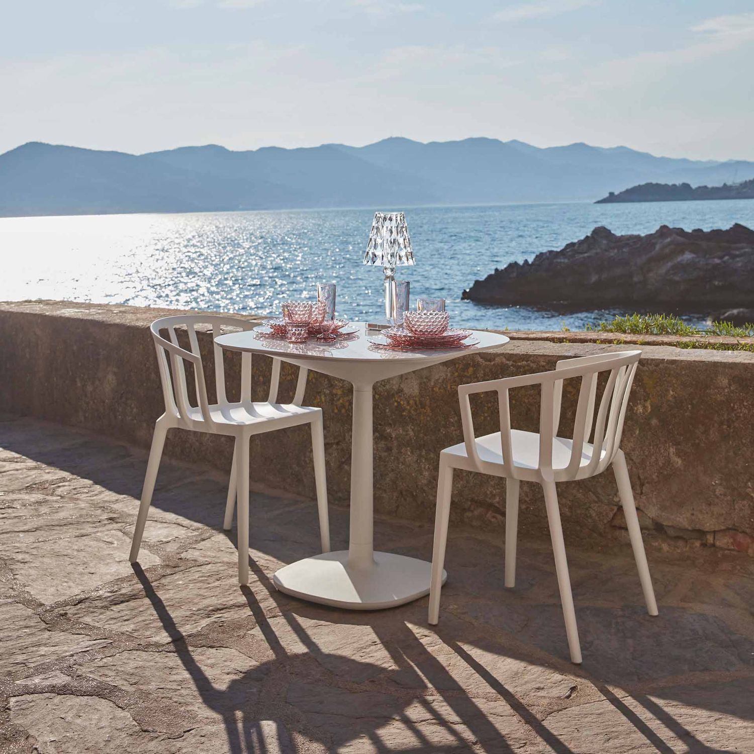 Kartell - Venice Mat Stuhl blau matt