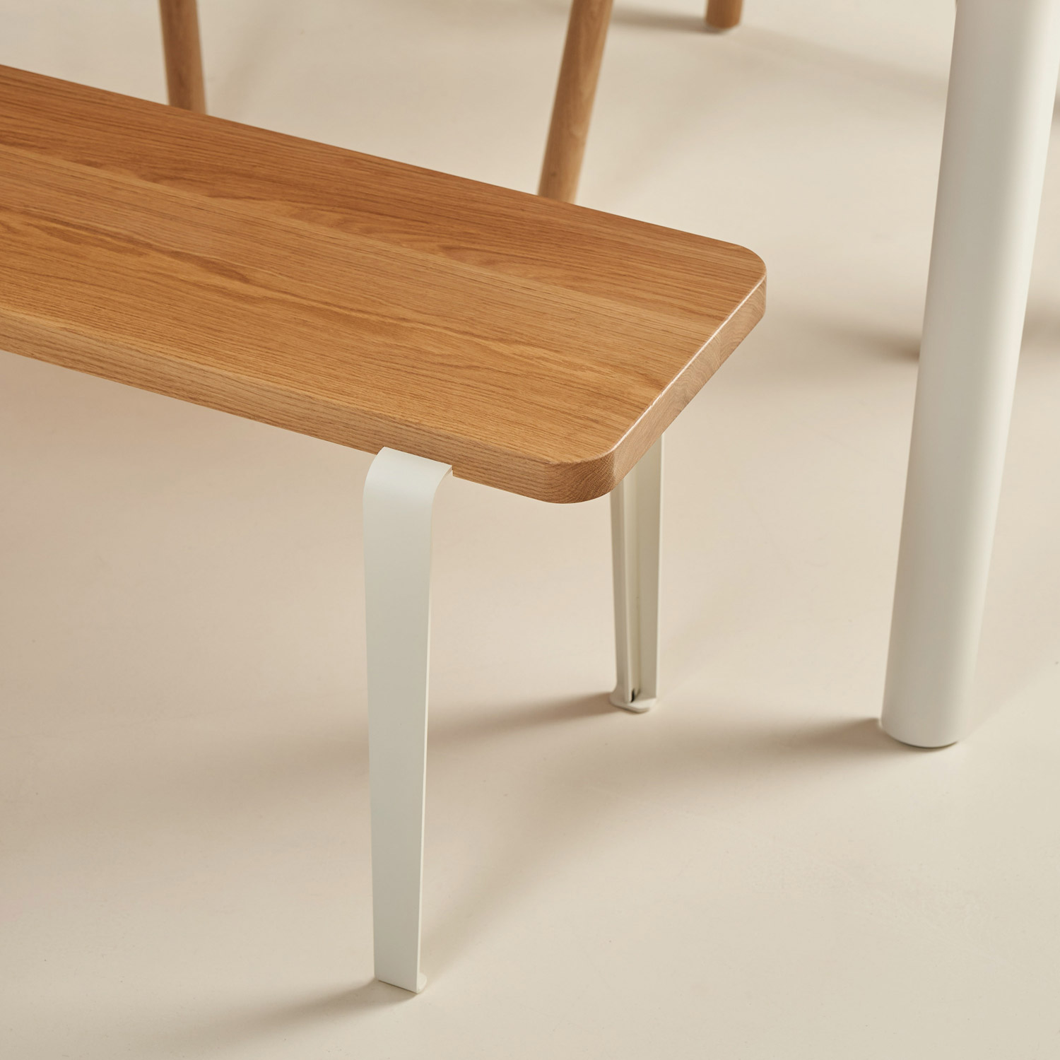 Tiptoe - Lou Sitzbank 90x30 cm graphitschwarz/Eiche